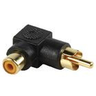 [AC054ARI] Adaptador acodado RCA hembra a RCA macho dorado