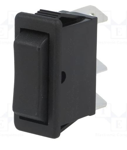 [AEC1522ATAAATME] Interruptor basculante 3 posiciones retorno (ON)-OFF-(ON) 250VAC 16A. Mod. AE-C1522ATAAA