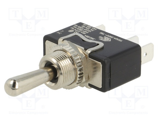 [AEC3922BAAAA] Interruptor palanca 3 posiciones (ON)-OFF-(ON) 16A/250VCA. Mod. C3922BA