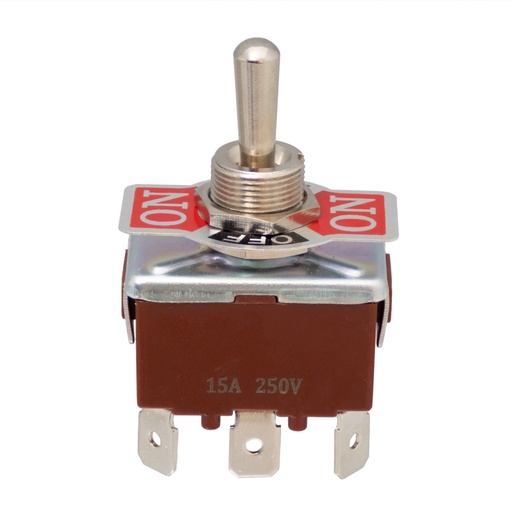 [4369ELG] Interruptor de palanca 3 posiciones ON-OFF-(ON) 15A 250V. Mod. 4369