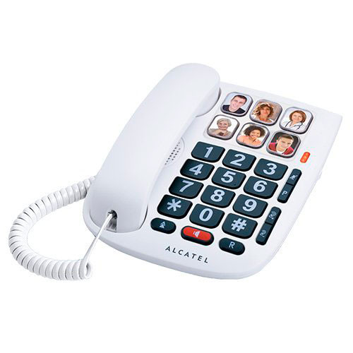 [ALCATELTMAX10] Teléfono sobremesa teclas grandes Alcatel blanco. Mod. TMAX10