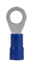 [ASRVS24] Terminal circular preaislado, azul, 1.5 mm² a 2.5mm². Mod. ASRVS24