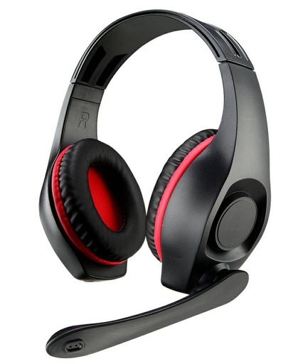 [AU0001ELG] Auricular gaming c/micrófono rojo negro. Mod. AU0001