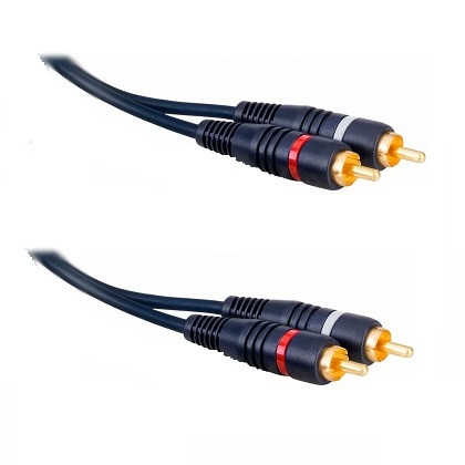 [AU4000034DIM] CONEXION HQ 2 RCA MACHO A 2 RCA MACHO 3m OFC. MOD. AU40-00034