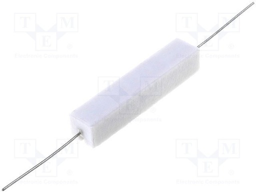 [AX10W6R8] Resistencia bobinada de cemento THT 6,8Ω 10W ±5% 10x9x49mm. Mod. AX10W-6R8