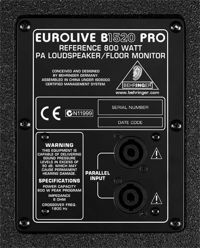 [B1520PRO] Caja acustica altavoz pasibo Behringer. Mod. B1520 PRO