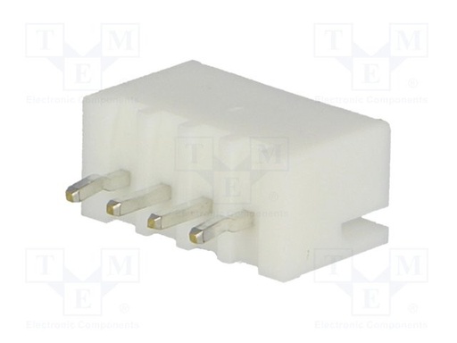 [B4BXH4ATME] Conector conducto-placa macho XH 2,5mm PIN:4 THT 250V. Mod. B4B-XH-A