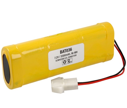 [BAT036ELM] PACK DE BATERÍAS 7,2V/3300MAH NI-MH. Mod. BAT036