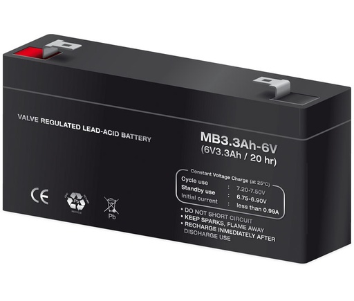 [HCP480] Batería plomo 6,0V/3,2Ah. Mod. BAT300