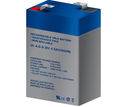 [BAT301ELM] Batería plomo 6,0V/4,5Ah 70x48x107mm. Mod. HCP473