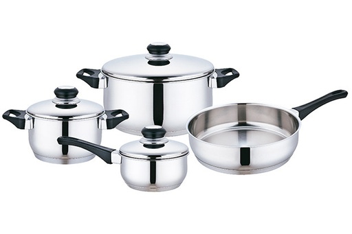 [BERNA7] Batería de cocina 7 piezas acero inox BASTILIPO. MOD. BERNA-7