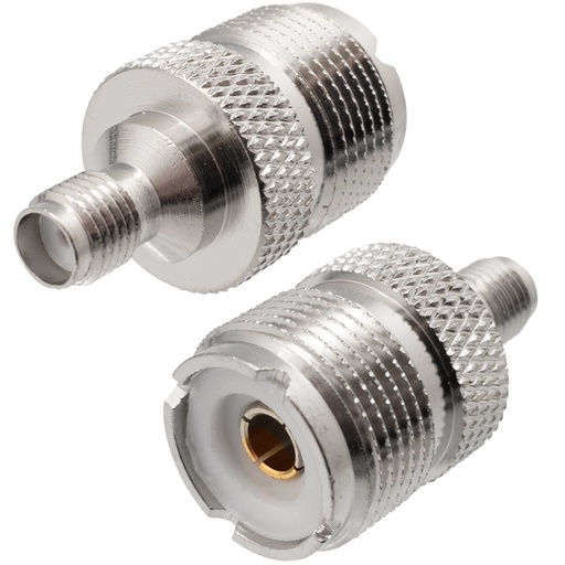 [1832ELG] Adaptador SMA hembra a PL (UHF) hembra. Mod. 1832