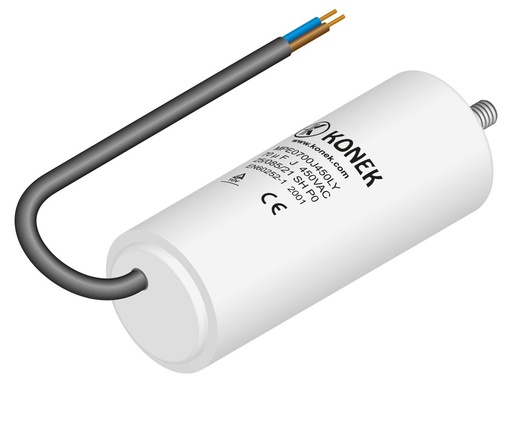 [CPM70MFCABLE] Condensador de arranque 70uF 450V c/ cable. Mod. CPM70MFCABLE