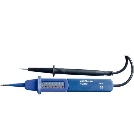 [GK9TEM] Comprobador de voltaje LED 6 a 400V AC/DC Kaise. Mod. GK9