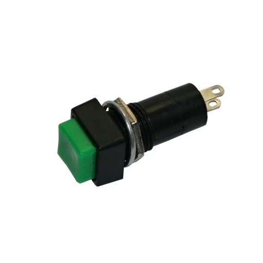 [BR7000018DIM] Interruptor roscado cuadrado 2A/250V verde. Mod. 0930V