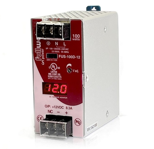[FUS100D12] Fuente de alimentación conmutada de 100W 12Vdc 8,3A Fullwat. Mod. FUS-100D-12