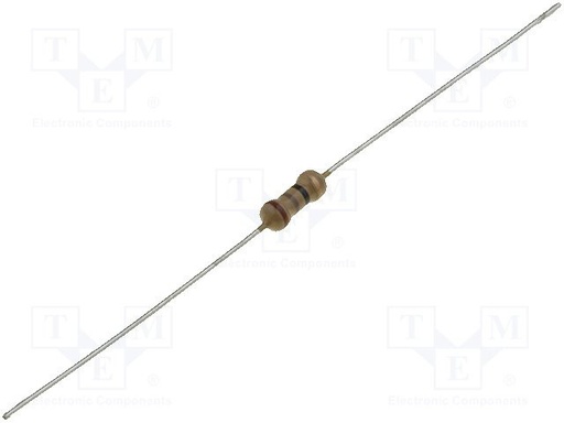 [CF12WS390RTME] Resistencia de carbón THT 390Ω 500mW ±5% Ø2,3x6mm axiales. Mod. R0.5W390