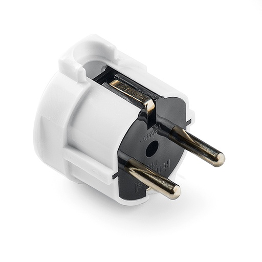 [1102FAM] Clavija salida lateral 16A blanca Famatel. Mod. 1102