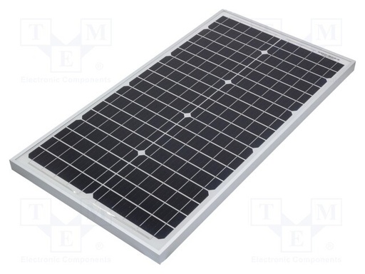 [CLSM30P] Panel solar 12V 30W 650x350x25mm. Mod. CLSM30M