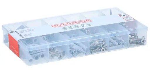 [17451ELK] Surtido de tornillos y tacos 249 piezas BLACK+DECKER. Mod. 17451