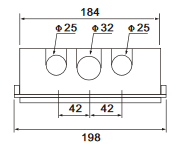 [D506WW08] Caja de distribución 8 módulos empotrar Sassin. Mod. D506WW08