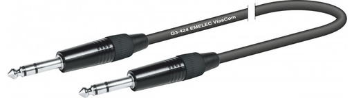 [EQ620201SEME] Conexión Jack Macho 6.3 st a Jack macho 6.3 st 1 metro. Mod. EQ620201S