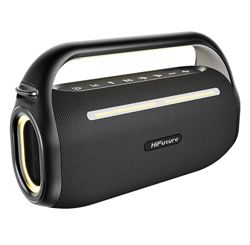 [MUSICBOX100BLK] Altavoz inalámbrico bluetooth karaoke de 70W color negro HiFuture. Mod. MUSICBOX100BLK