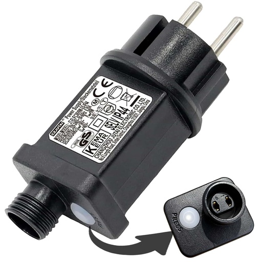 [DS310AC0600CH] Enchufe alimentador guirnalda IP44 2 pin 31V. Mod. DS-310AC0600CH