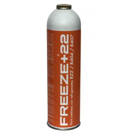 [FREEZE+22] Botella gas refrigerante orgánico R22 R404 R407. Mod. FREEZE+22
