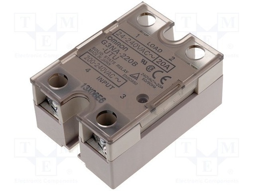 [G3NA220B240ACTME] Relé semiconductor Uguía 200÷240VCA 20A 24÷240VCA -30÷80°C. Mod. G3NA-220B-UTU 200-240AC