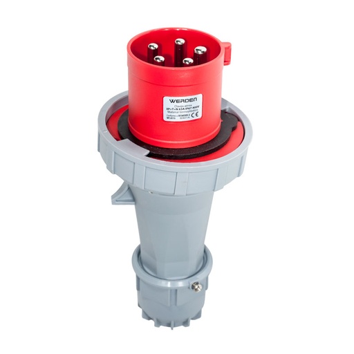 [WE8115] Clavija industrial aérea 3P+N+TT 63A IP67. Mod. WE-8115