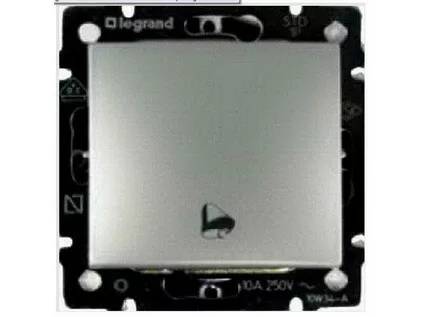 [770216] Pulsador timbre aluminio Legrand Valena. Mod. 770216