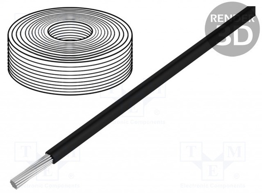 [HEAT180SIF40BK] Cable silicona 4.0mm2 negro -50÷180°C 500V. Mod. HEAT125SC40BK