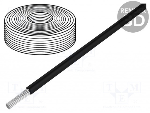 [HEAT180SIF40BK] Cable silicona 4.0mm2 negro -50÷180°C 500V. Mod. HEAT180SIF40BK