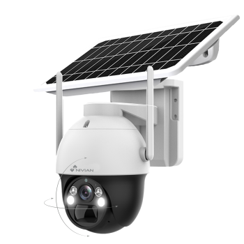 [NVCAM02SSOLAR4G] Cámara 4G motorizada para exterior, con batería y panel solar Nivian. Mod. NV-CAM02S-SOLAR4G