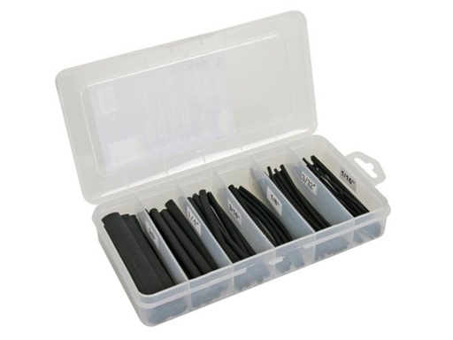 [KSTB2GVEL] Caja pack de tubos termorretráctiles negro con cola 10cm - 85 uds. Mod. K/STB2G