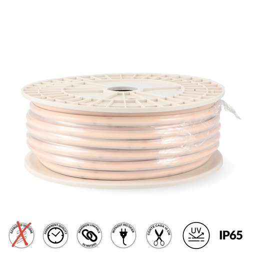 [LM2663] Tira de Led 220V Cob Point 10W/m Ip65 2700K - metro. Mod. LM2663