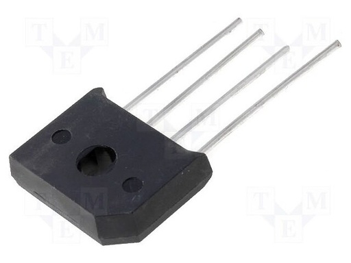 [KBU10GTME] Puente rectificador monofásico 10A 400V plano. Mod. KBU10G