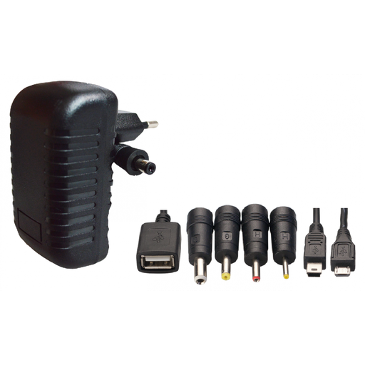 [3553AAVA] Alimentador fijo 5V 3000mA con 8 adaptadores jack. Mod. 3553-A