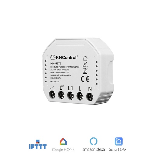 [KN5572DAY] Módulo pulsador interruptor WIFI R7279. Mod. WX2000033