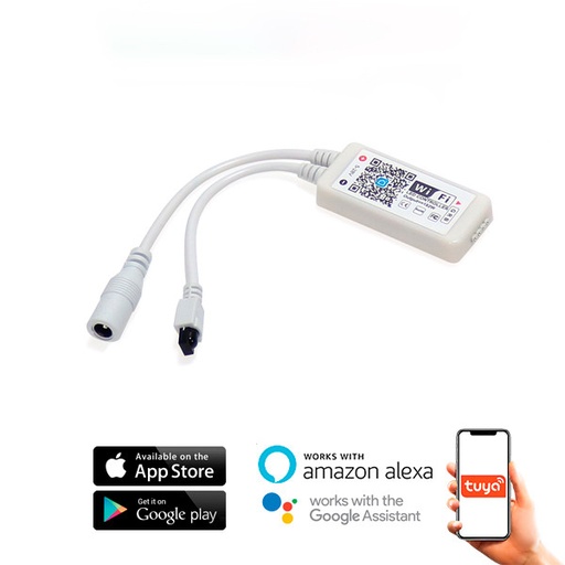 [SKYSP610B] Controlador mini SmartHome para tiras led RGB con control remoto por IR / APP. Mod. LM2187