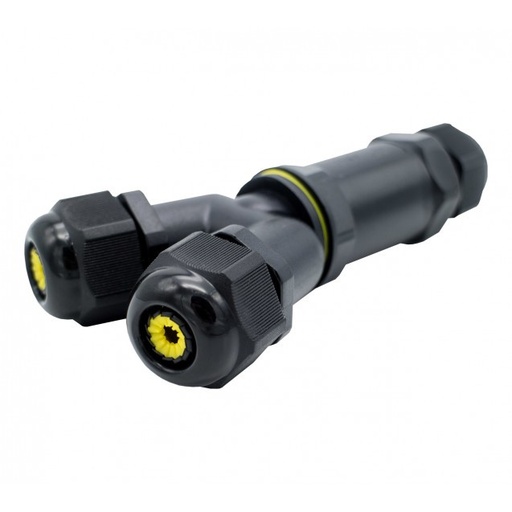 [CON5212] Conector 3 vías y 3 polos en Y IP68. Mod. CON5211