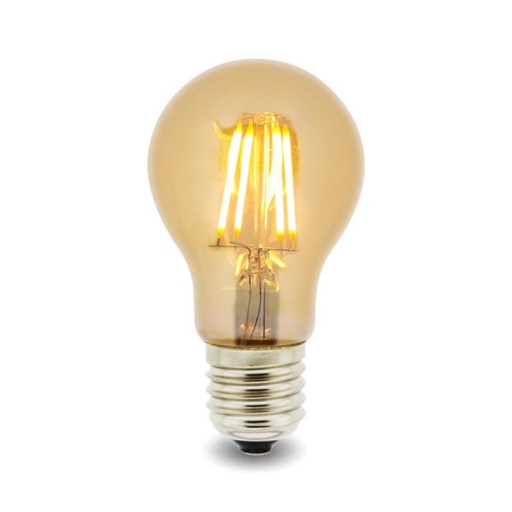 [LM8554] Bombilla Led Filamento E27 A60 4W ámbar 2300K. Mod. LM8554