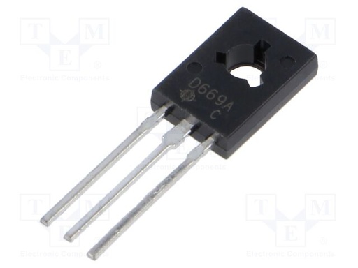 [2SD669A] Transistor NPN bipolar 160V 1,5A TO126. Mod. 2SD669