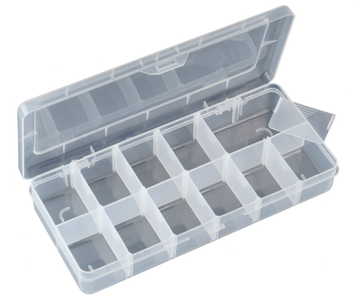 [CM054ELM] Caja clasificadora con 12 departamentos ajustables. Mod. CM054