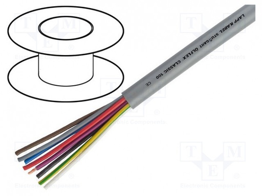 [100500080160000] Manguera 8x0.5 mm2 300/500V PVC. Mod. MN8X0.5