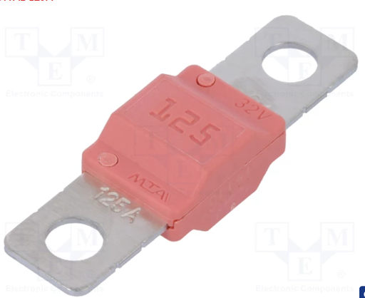 [FUSMIDI125] Fusible de cartucho de coche 125A 32V 40mm. Mod. MIDIVAL-125A