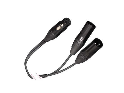 [MK532EQU] Conexión audio XLR hebra a 2 XLR macho. 6m. Mod. MK53 2