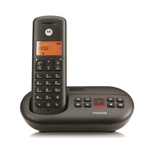 [MOTOE211DSC] Teléfono inalámbrico negro Motorola con contestador. Mod. E211
