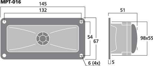 [MPT016MON] ALTAVOZ DE AGUDO PIEZO. MOD. MPT-016